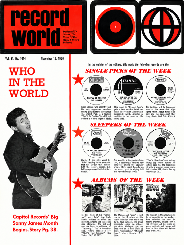 Larry Coryell & The Free Spirits - Record World: November 12, 1966
